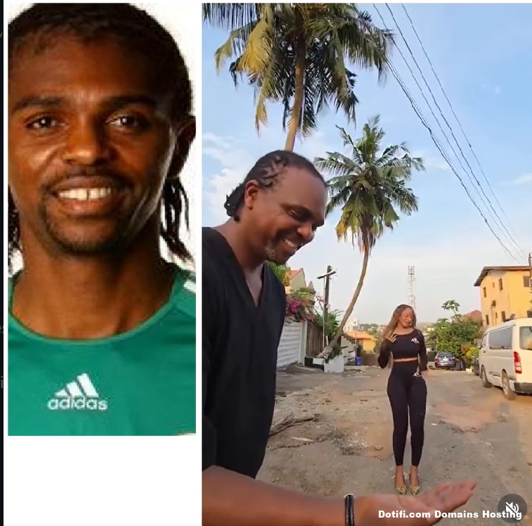 Adorable moment between Kanu Nwankwo and his wife Amara Kanu as they both hop on TikTok challenge.