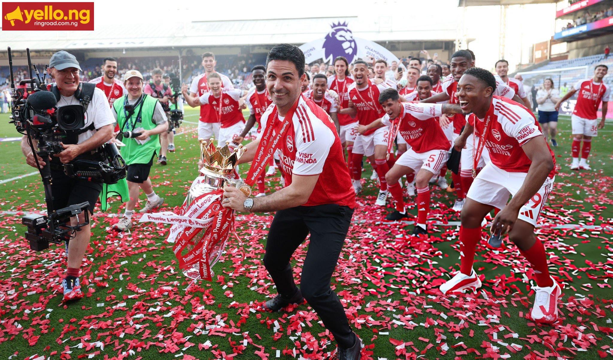 Arsenal, Premier League, Mikel Arteta, Bukayo Saka, Declan Rice, 2025/26 English Premier League